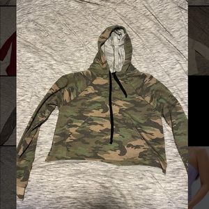 Rue 21 Camo Crop Top with hood
